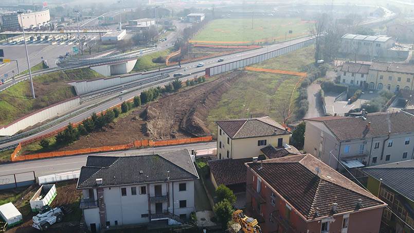 Cantiere Tav all'altezza di Verona Est alta velocità cantieri ferrovia treni