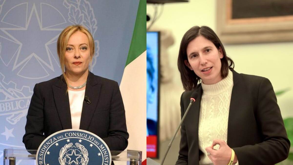 Giorgia Meloni e Elly Schlein