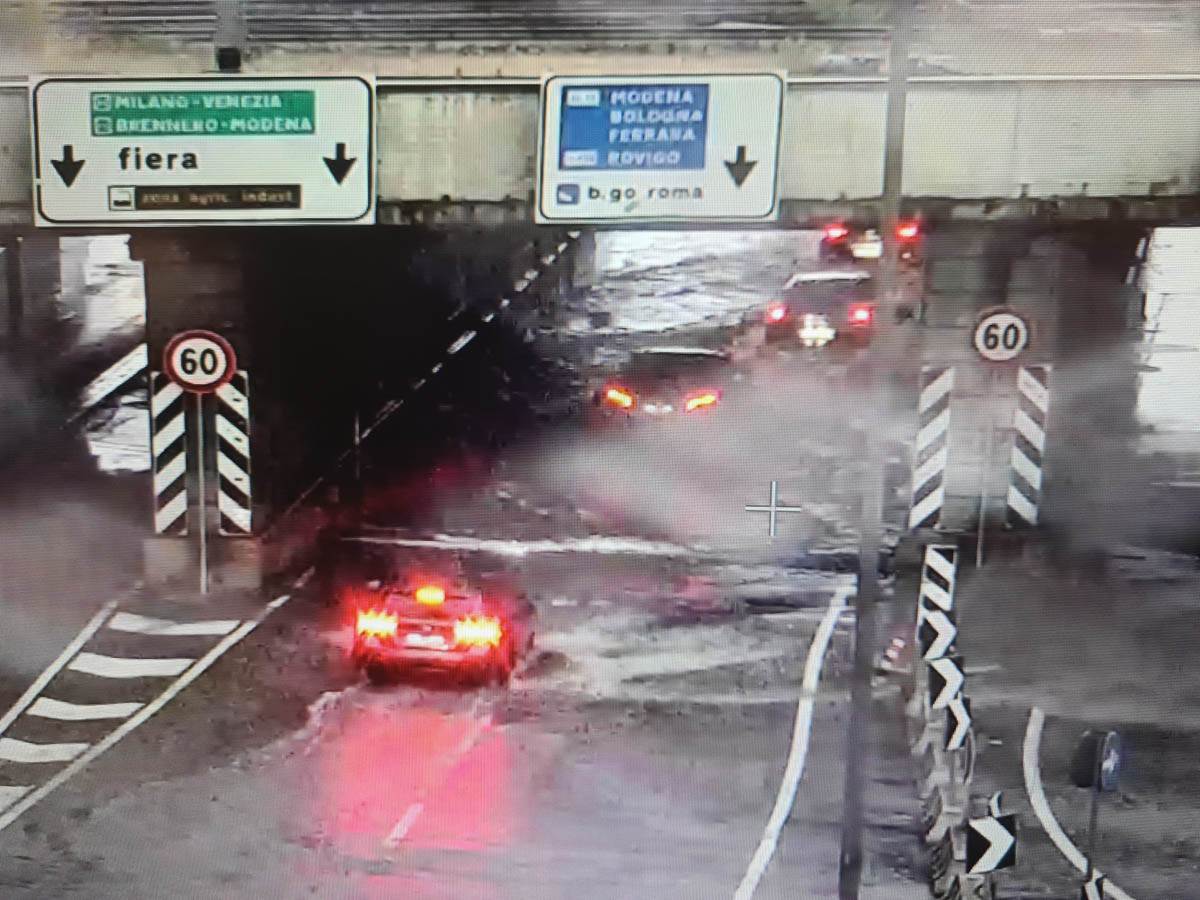 Sottopasso allagato viale Piave