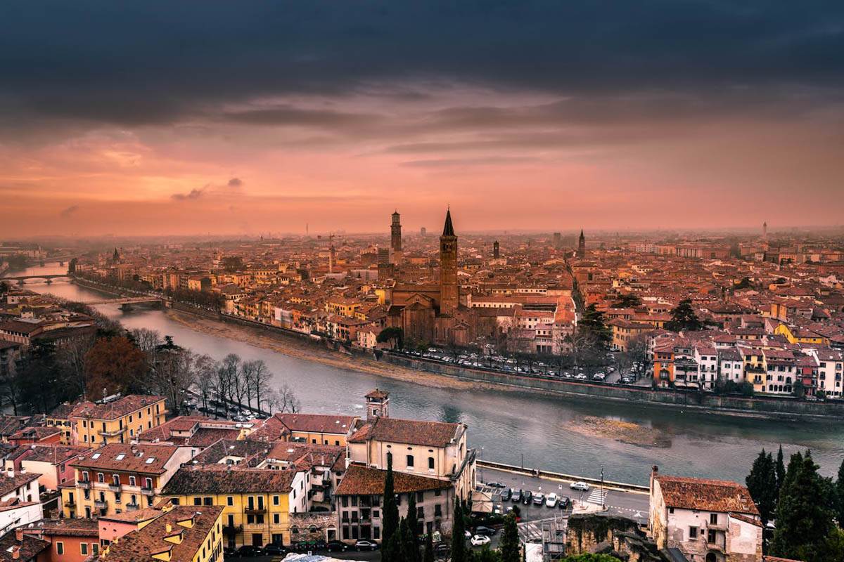 verona panoramica maltempo brutto tempo