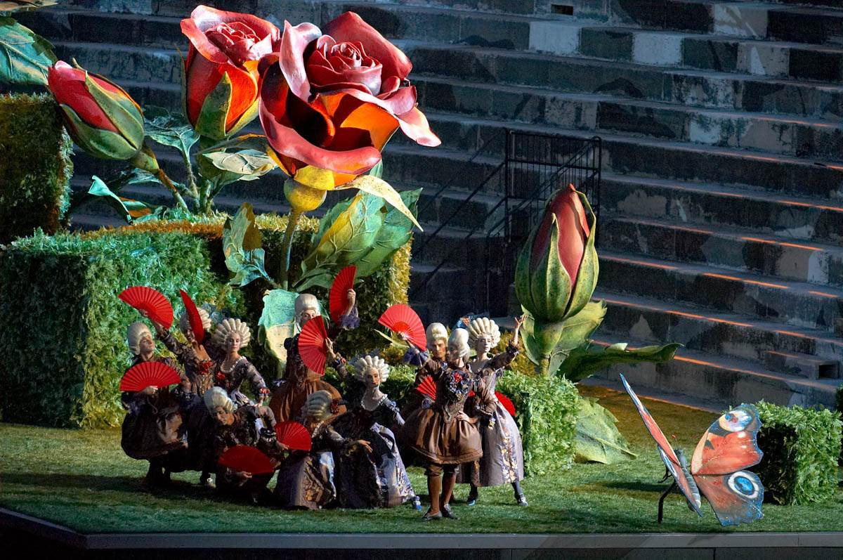 Il Barbiere di Siviglia 2015 all'Arena di Verona. Foto Ennevi