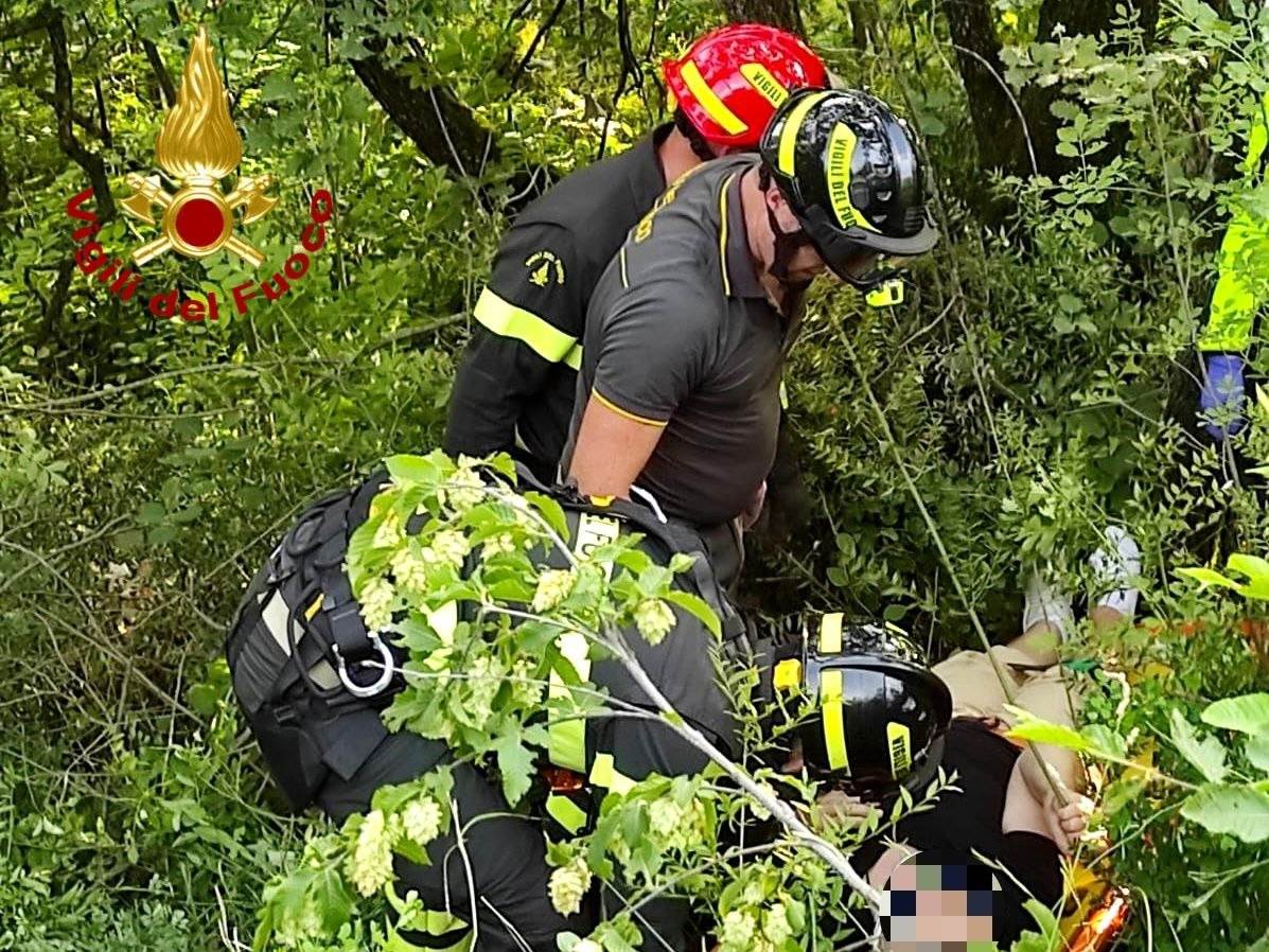 Incidente Costermano scooter scarpata Ronco