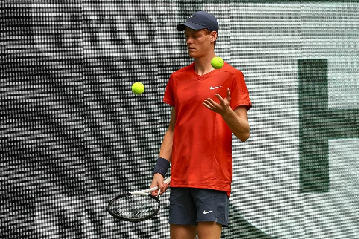 Jannik Sinner al torneo di Halle - Foto Mathias Schulz
