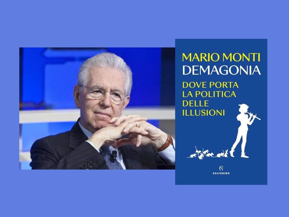 Mario Monti e copertina Demagonia