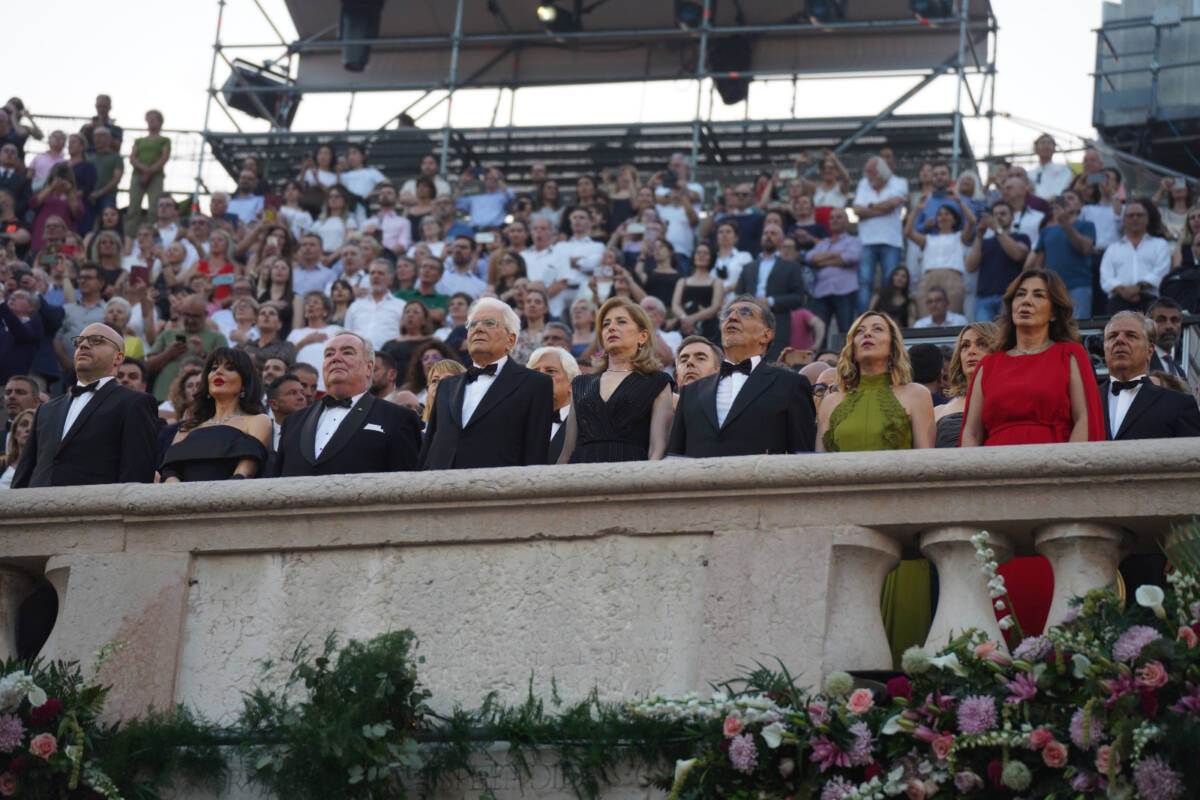 Il Presidente Sergio Mattarella in Arena nel 2024