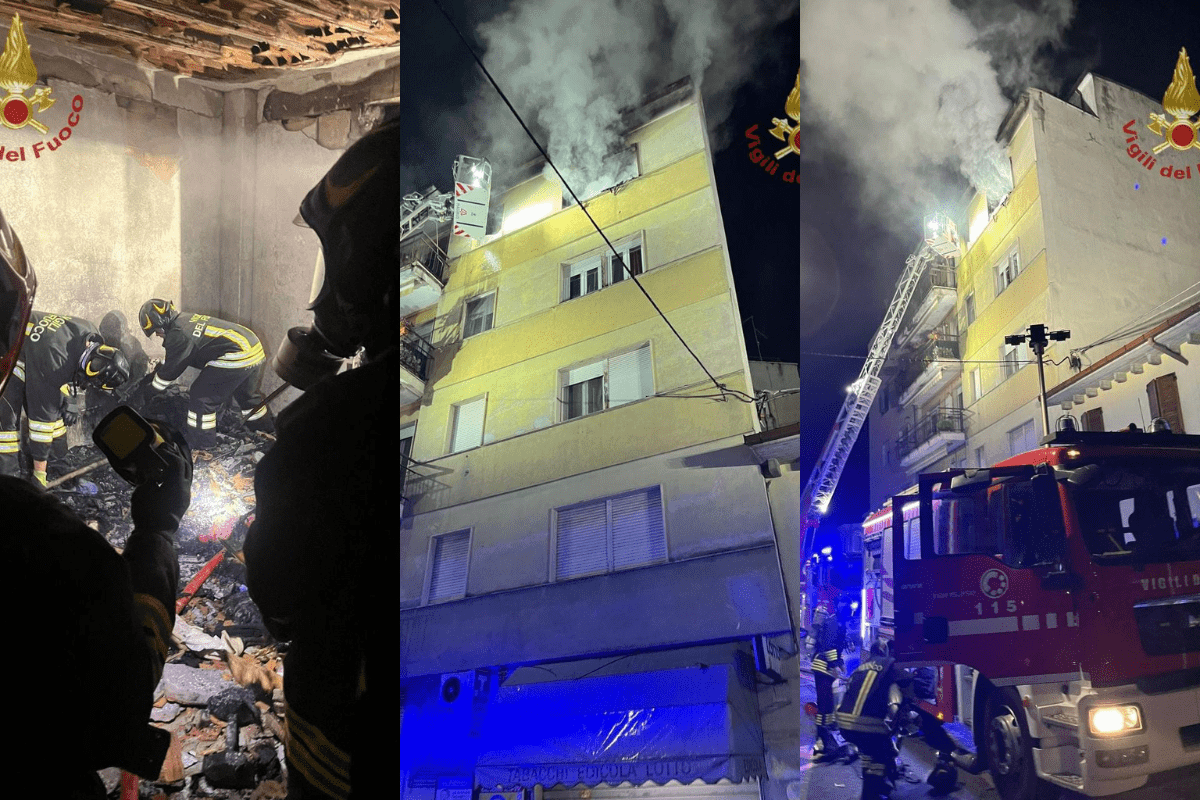 incendio legnago vigili del fuoco