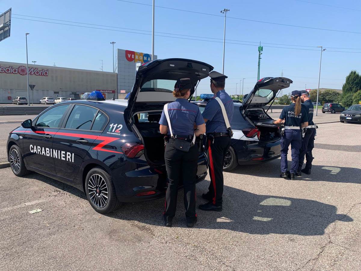 Carabinieri San Giovanni Lupatoto e Polizia locale di Verona