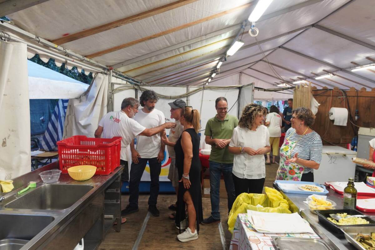 Il sindaco di Verona Damiano Tommasi alla Festa dell'Unità di Quinzano (29 luglio 2024)