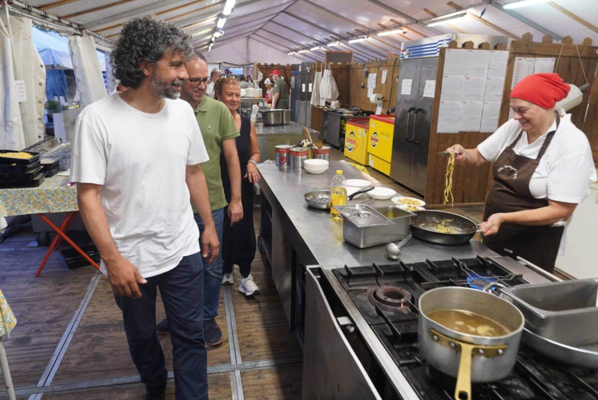 Il sindaco di Verona Damiano Tommasi alla Festa dell'Unità di Quinzano (29 luglio 2024)