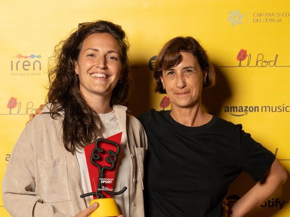 Marta Mason e Gaia Passamonti premio Perché sei femmina a Il Pod