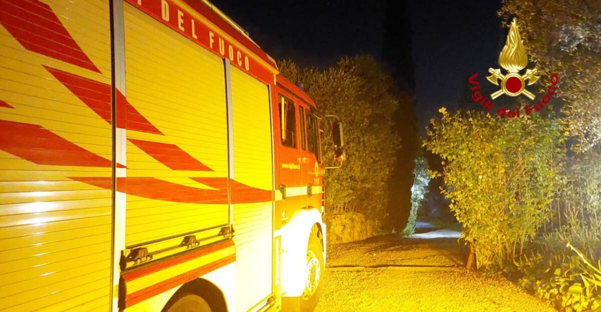 Vigili del fuoco - incidente trattorino Lonigo