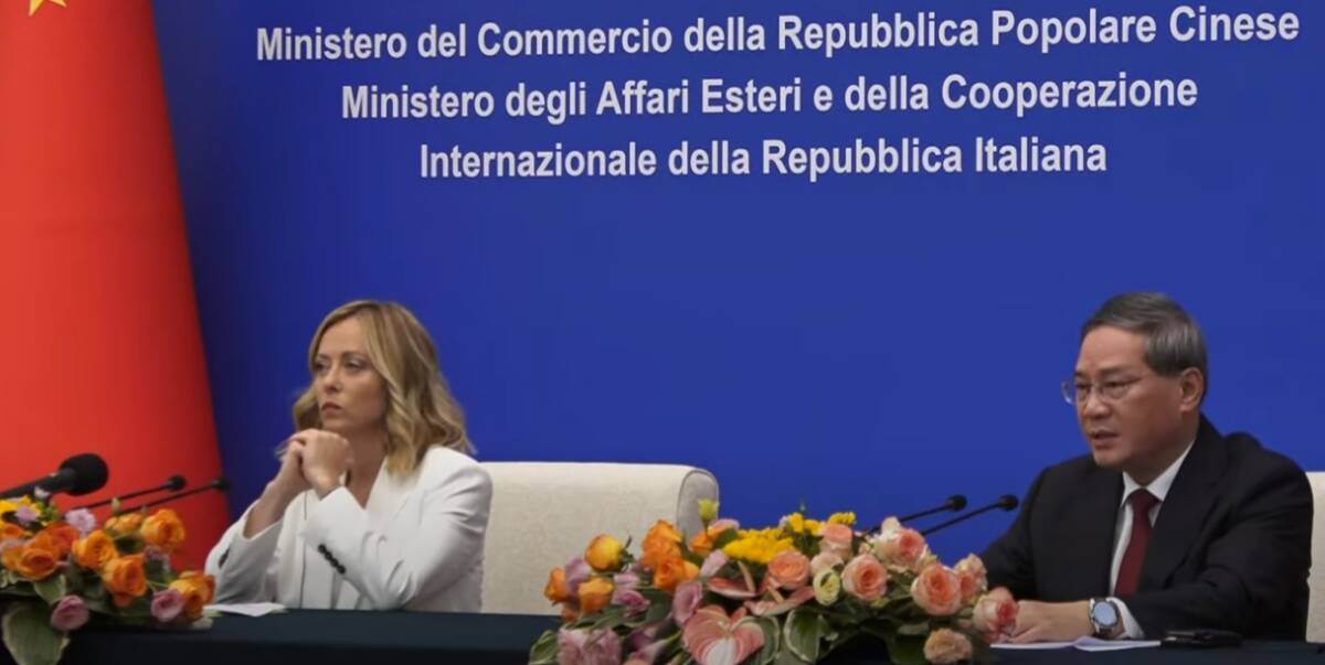 Giorgia Meloni Pechino