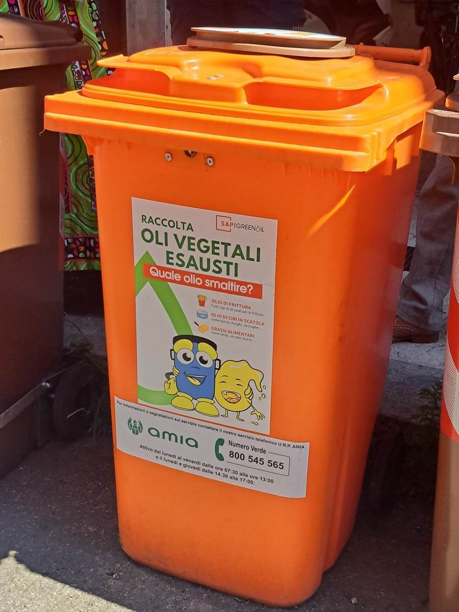 Amia Verona olio alimentare esausto