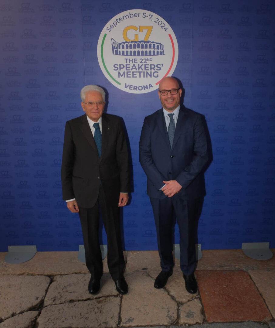 Il Presidente della Repubblica Sergio Mattarella e il Presidente della Camera Lorenzo Fontana