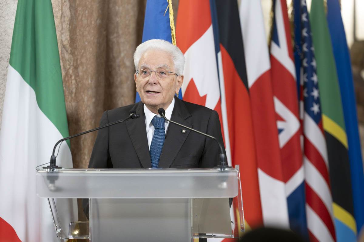 G7 Parlamenti - Presidente Mattarella a Castelvecchio