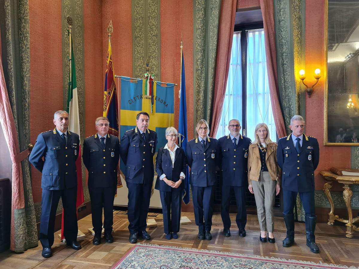 Polizia Locale di Verona con l'assessora Zivelonghi