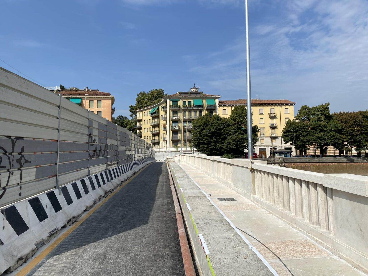 Ponte Nuovo, riapre una corsia