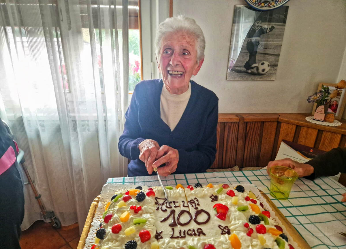Lucia Lombardi centenaria Malcesine