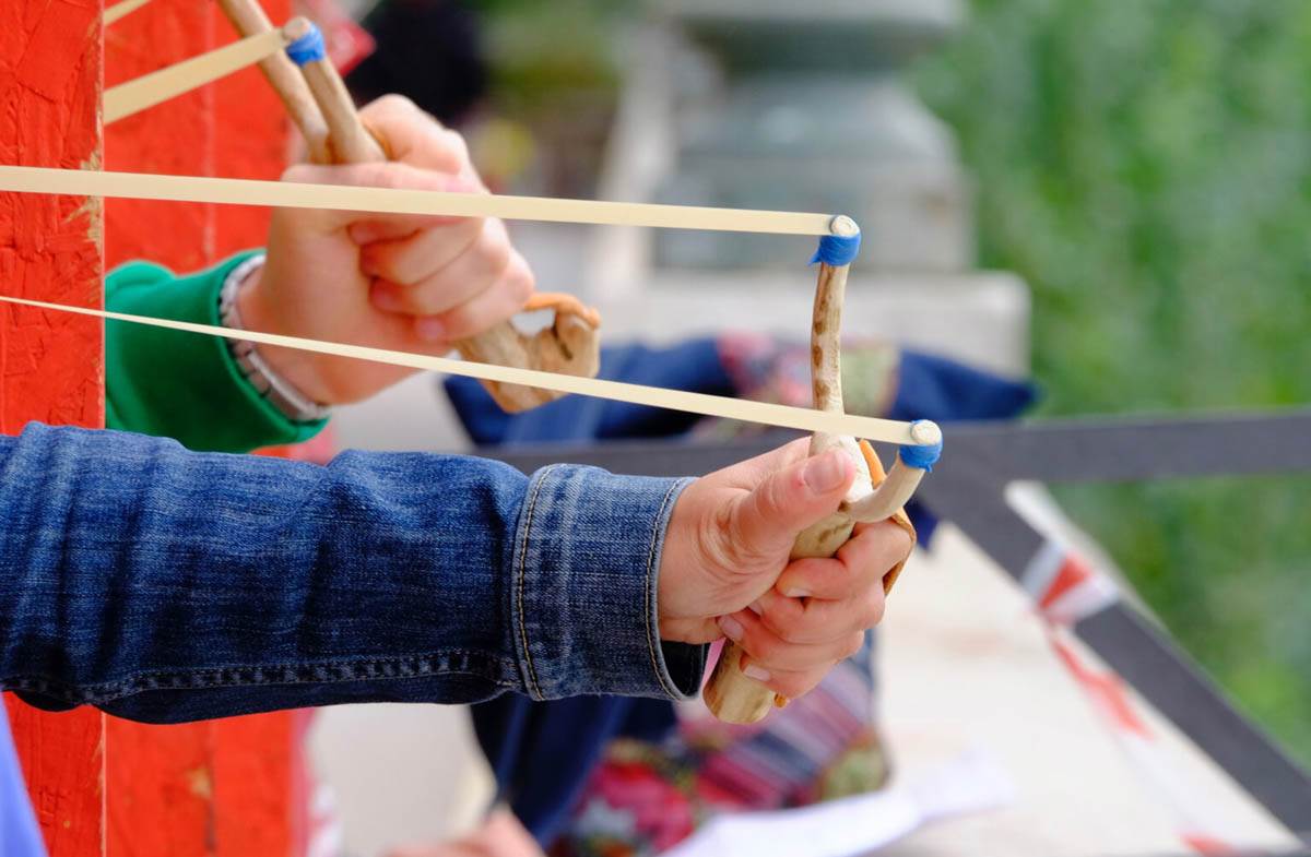 Tocatì - gioco Fionda (Foto Aga)