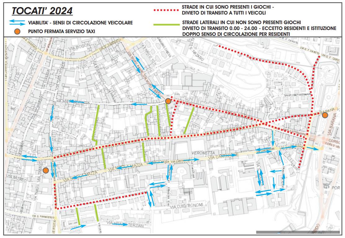 Tocatì mappa Veronetta