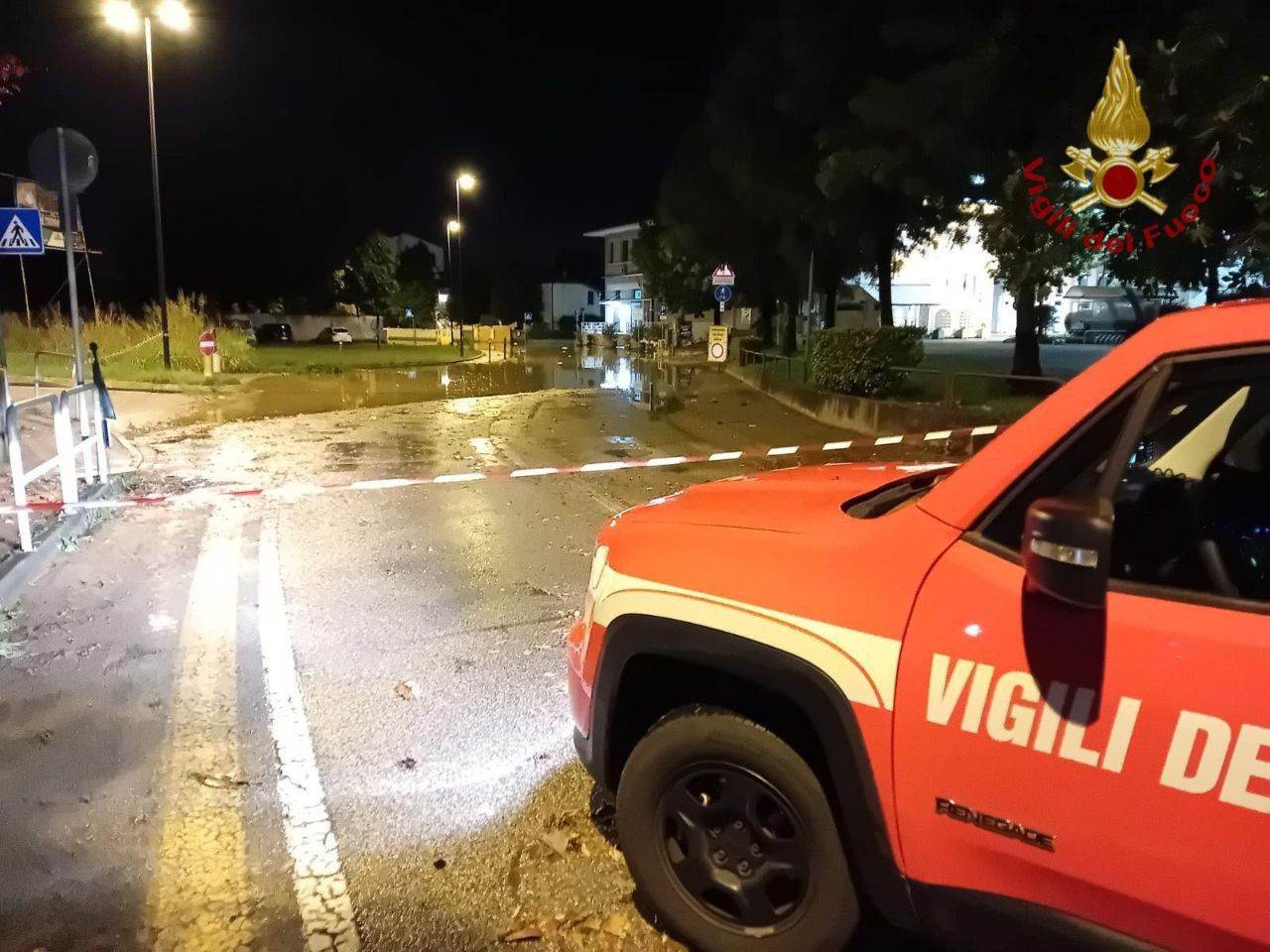maltempo verona 23 settembre vigili del fuoco vvf