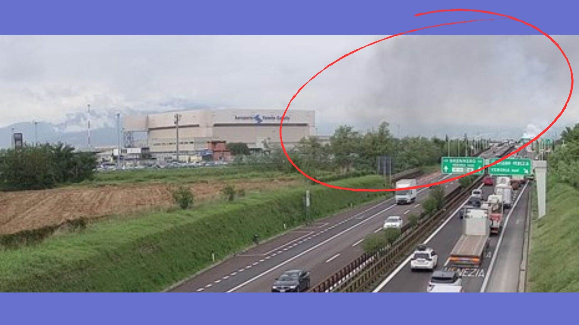 incidente FUMO IN A22