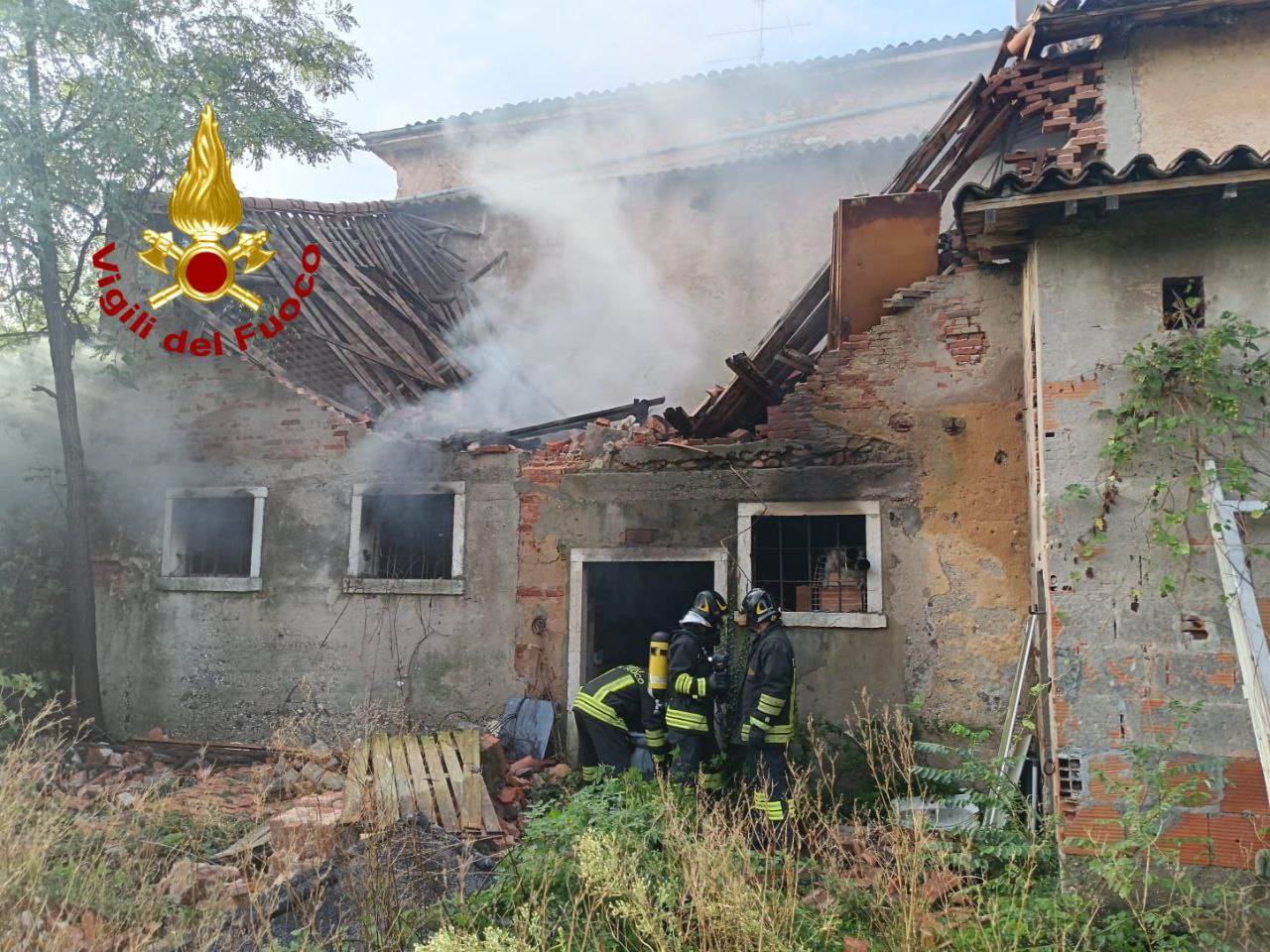 Incendio via Nogara Pescantina