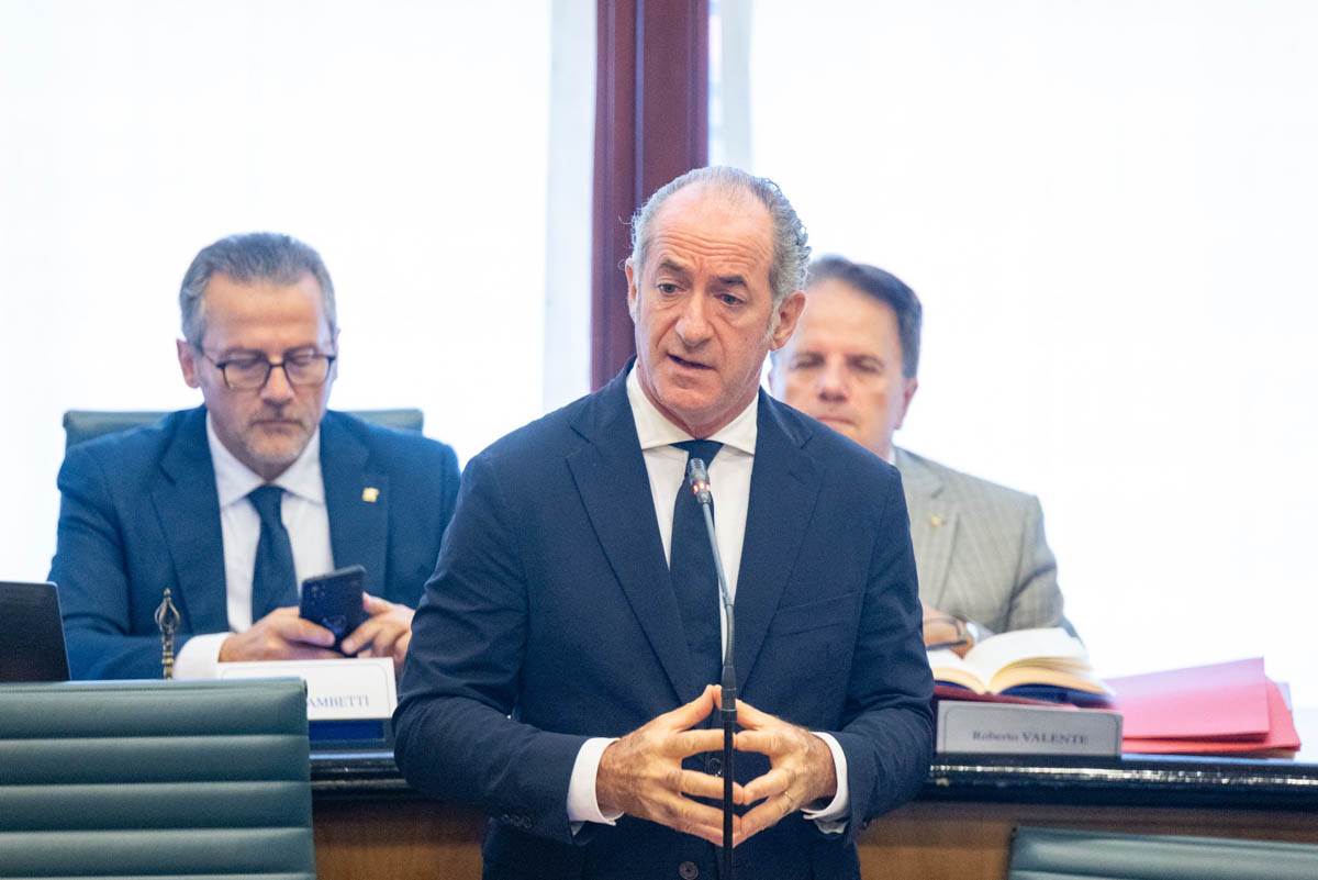 Luca Zaia in Consiglio regionale