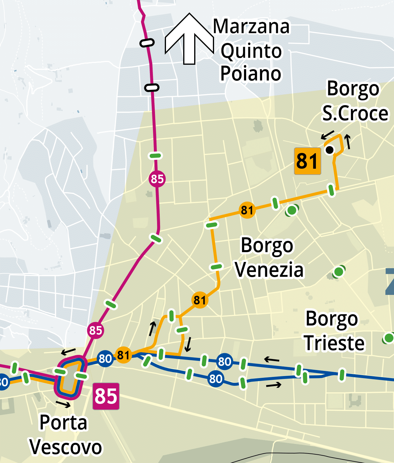 Modifiche linee 81-85 dal 7 ottobre 2024