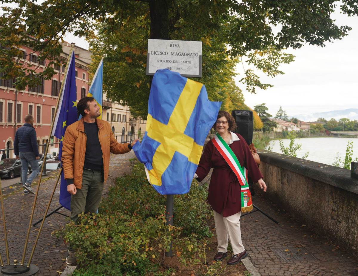 Riva Licisco Magagnato - Inaugurazione con gli assessori Benini e Ugolini