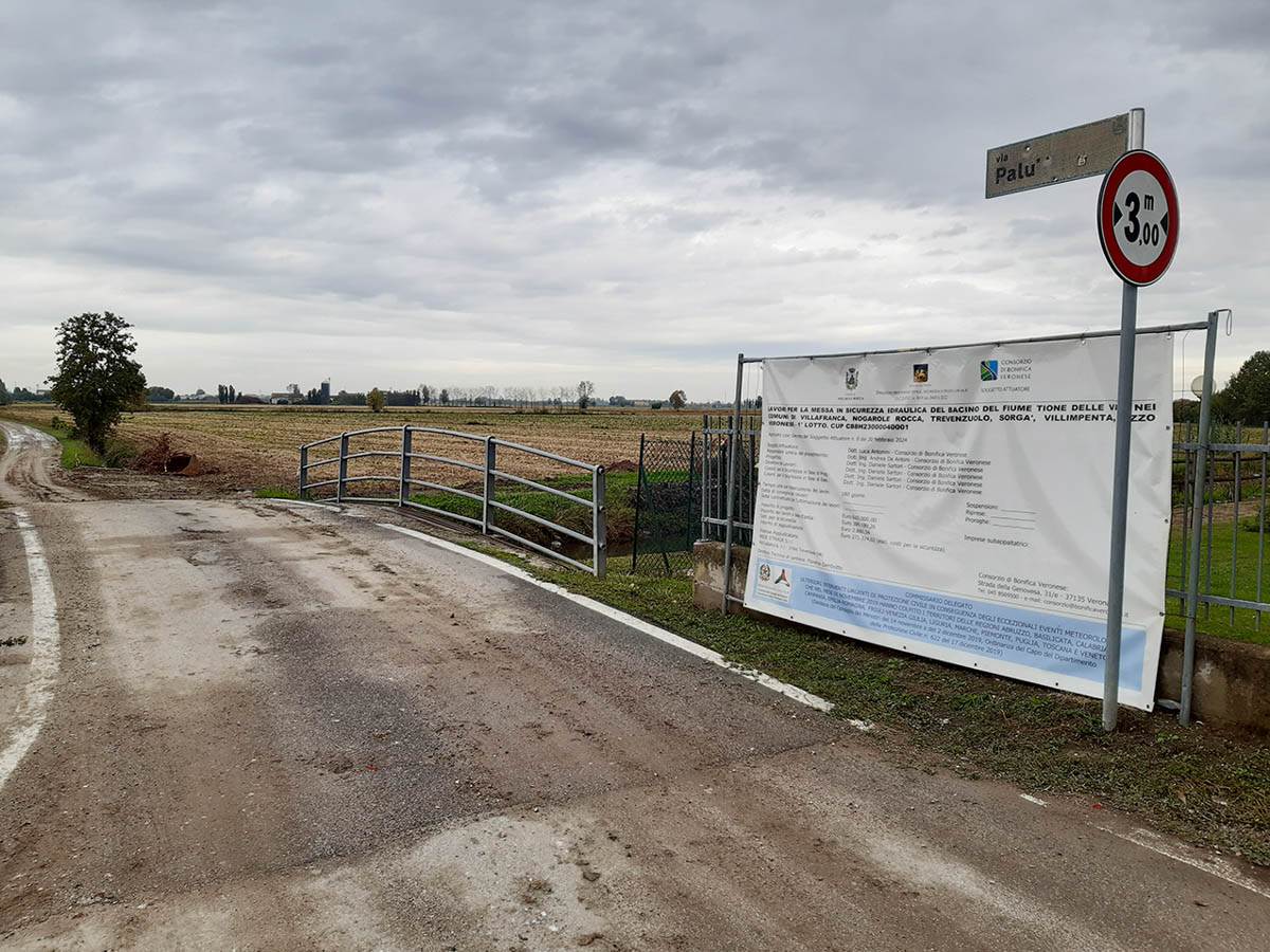 Cantiere ponte Tione Nogarole Rocca Bagnolo