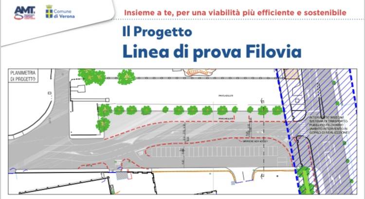 Filovia Verona - Linea di prova via Scopoli