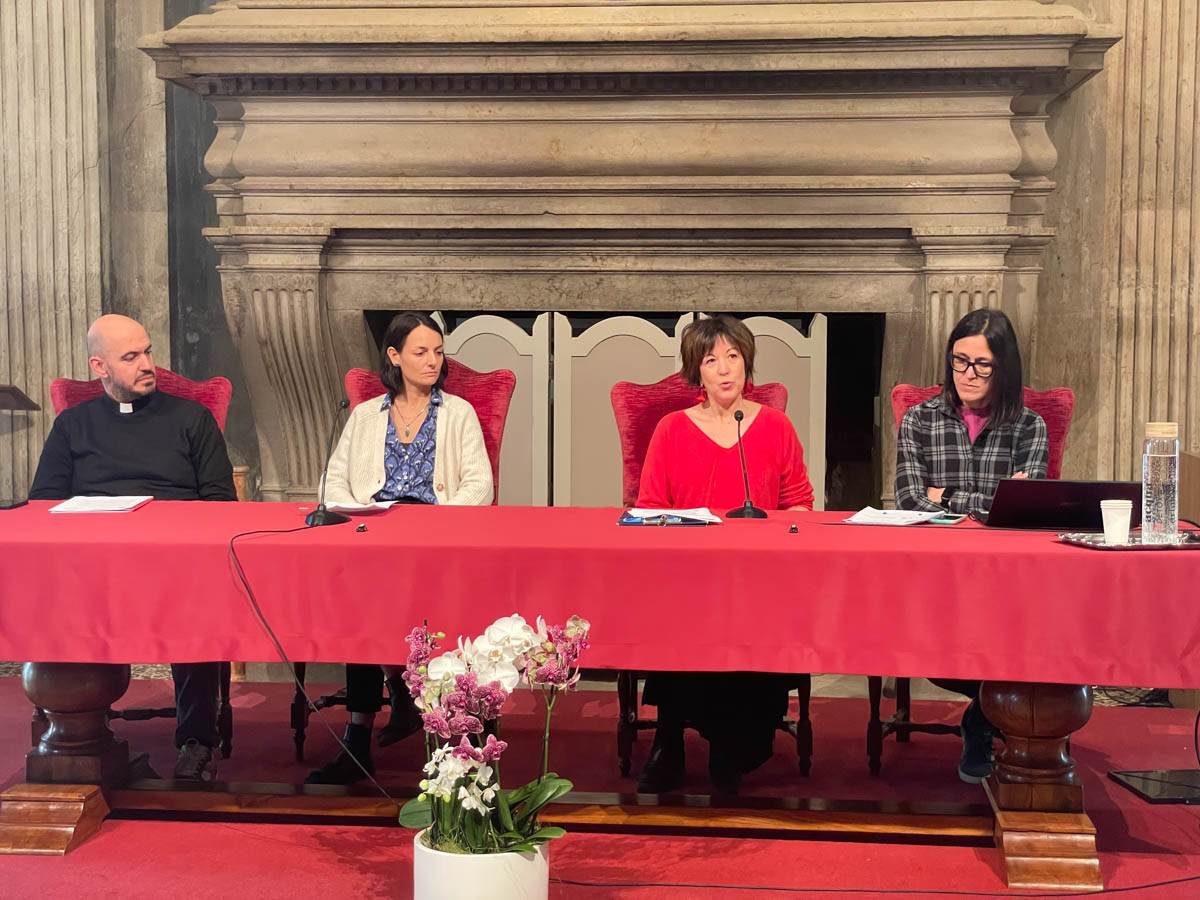 Presentazione Giornata dei poveri e report Caritas. In foto da sinistra Malosto, Frapporti, Vantini, Albertini