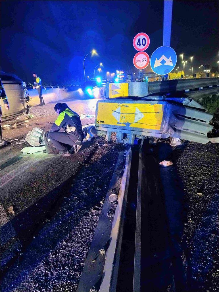 Incidente alla biforcazione fra SR62 e Tangenziale Nord a Verona (1.11.2024)