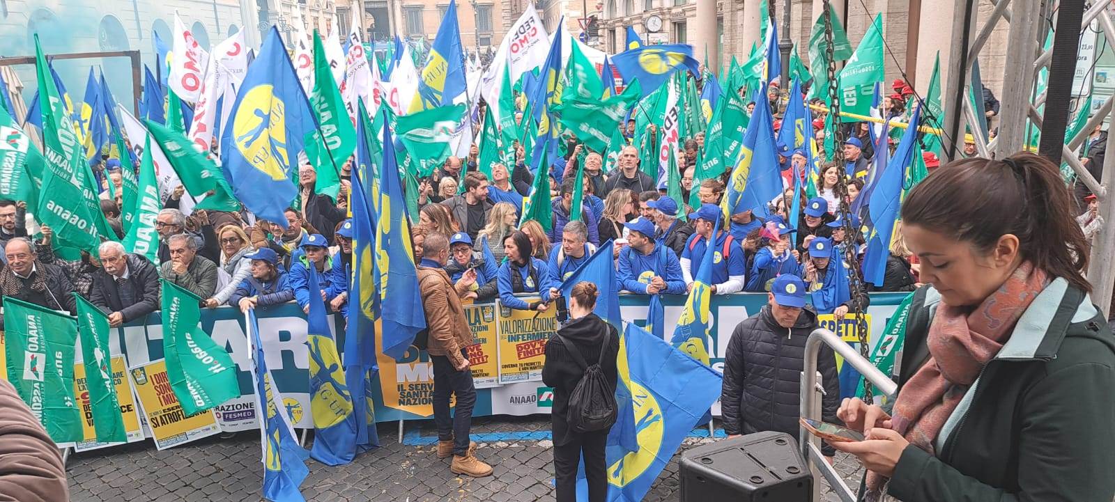 Sciopero sanità a Roma -Delegazione Nursing Up Veneto