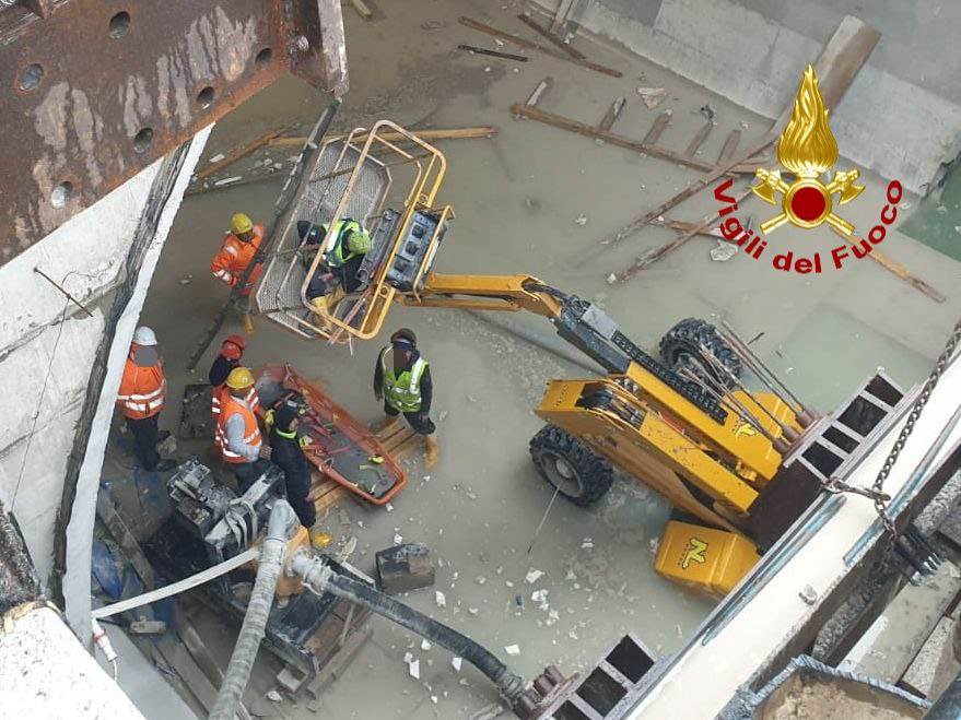 Vigili del fuoco - cantiere TAV Peschiera