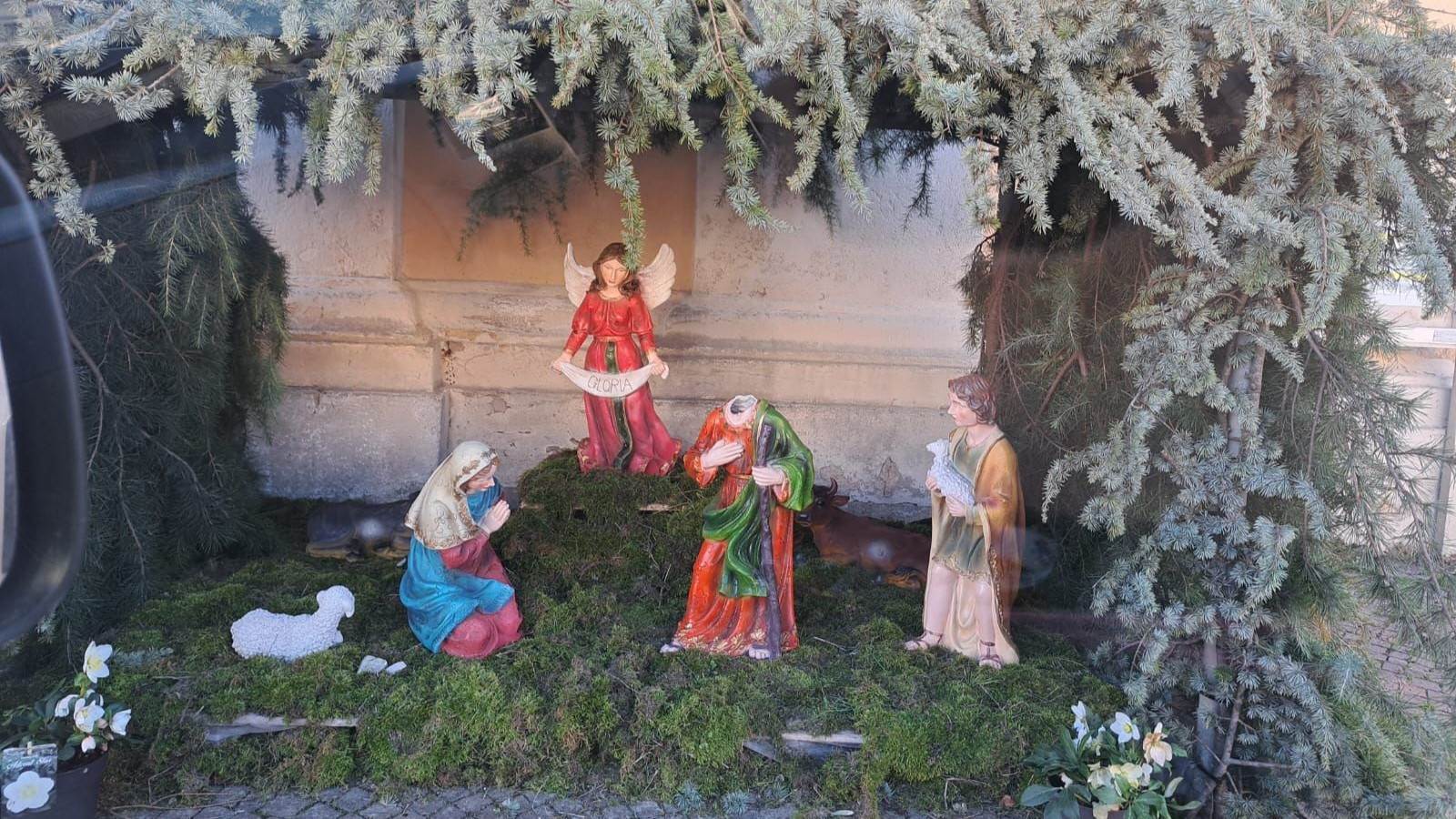 san bonifacio presepe vandalizzato