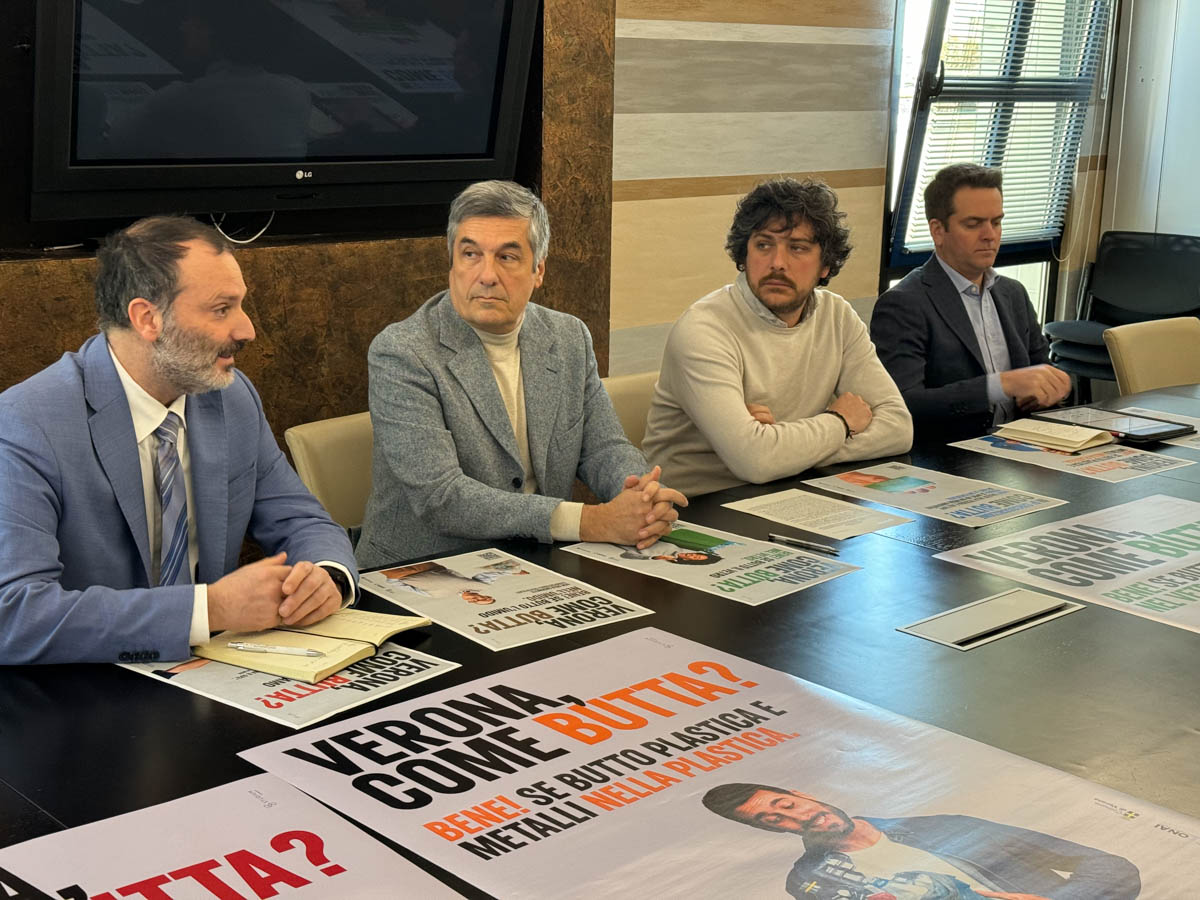 Nuova campagna Amia. Da sinistra Piatto, Bechis, Ferrari, Premi