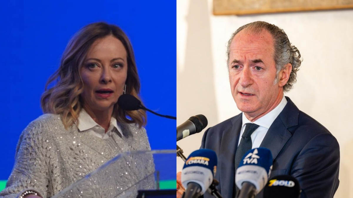 Giorgia Meloni e Luca Zaia