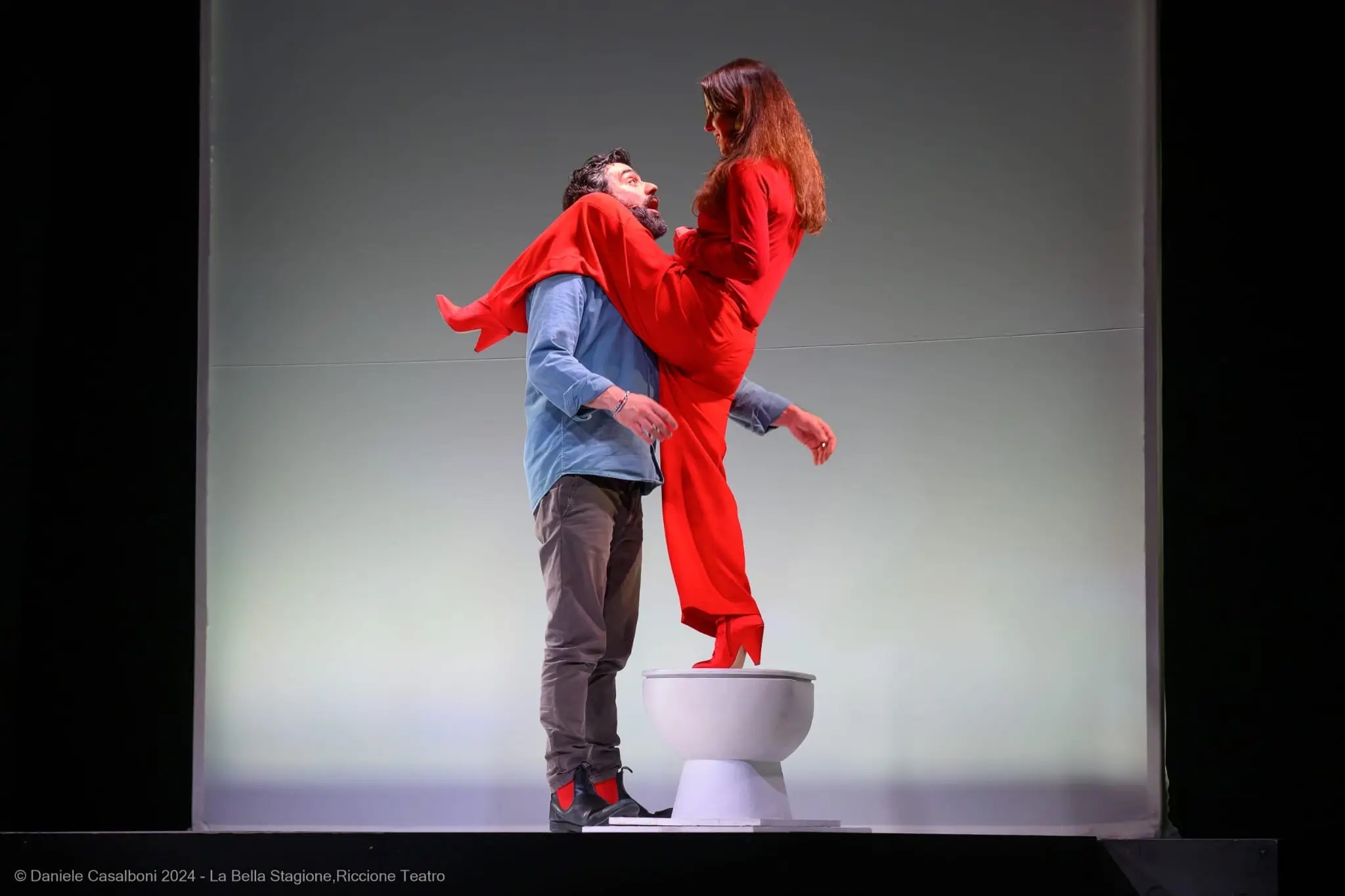 "Secondo Lei" di Caterina Guzzanti. Foto di Daniele Casalboni