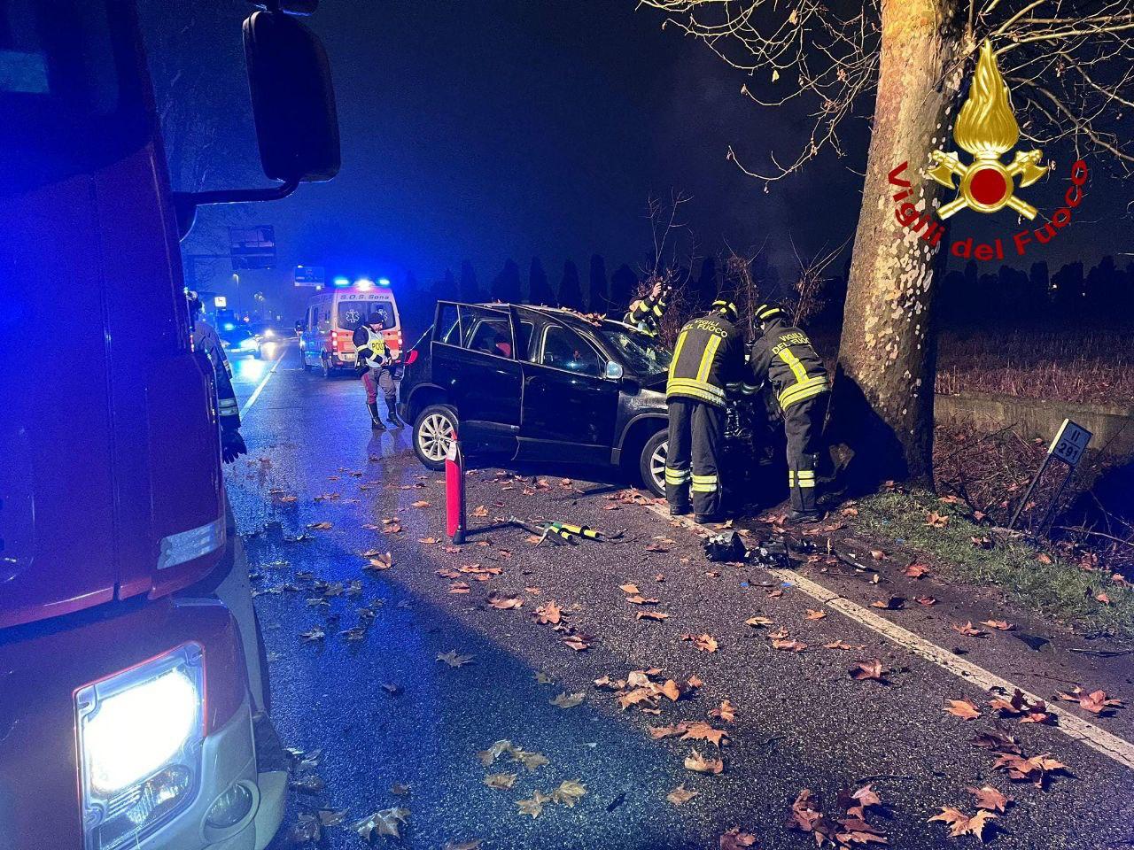 bussolengo incidente vigili del fuoco