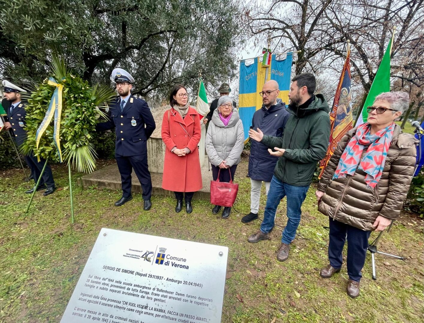 cerimonia golosine sergio de simone giorno della memoria