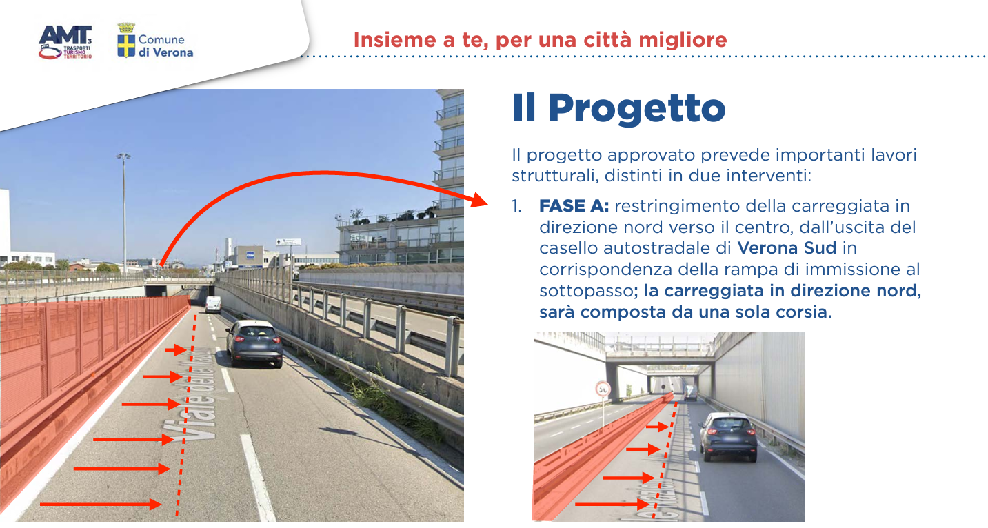 lavori cantiere verona sud fase a