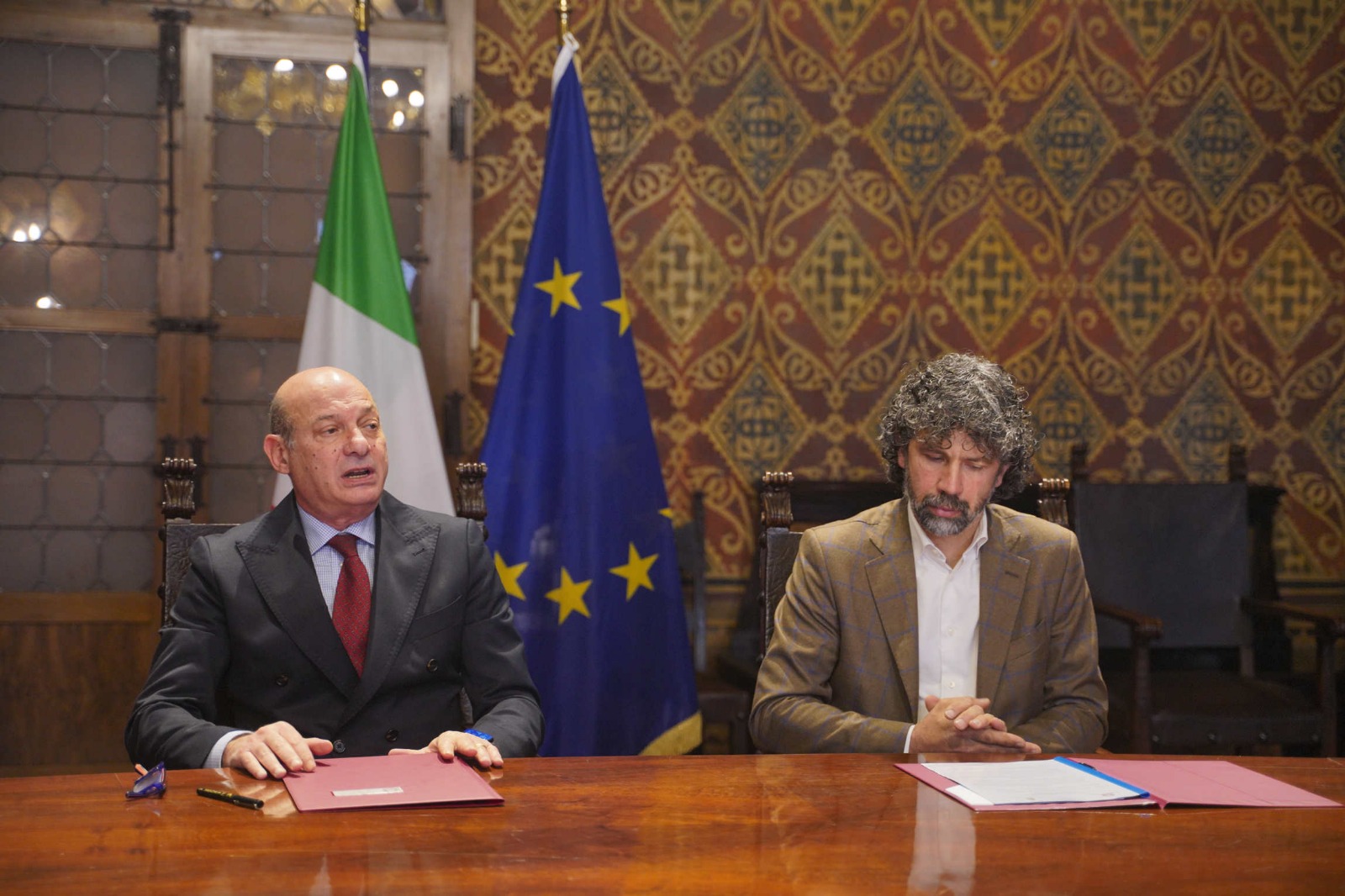 Il Prefetto di Verona Demetrio Martino e il sindaco di Verona Damiano Tommasi