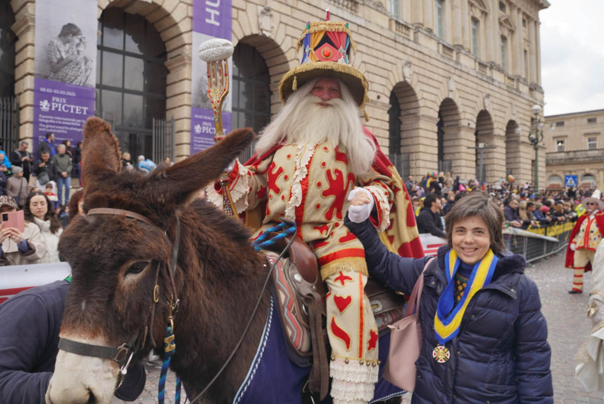Carnevale 2025 - Papà del Gnoco alla sfilata del Bacanal del Gnoco