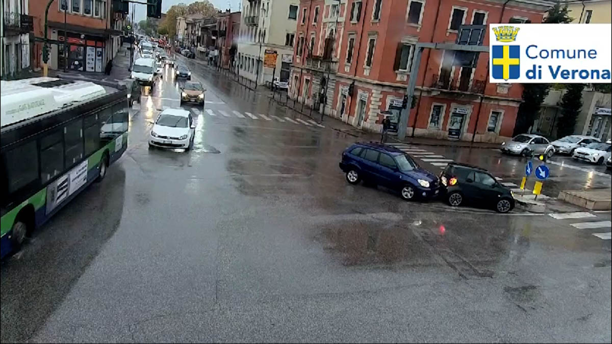 Un incidente stradale a Verona nel 2024