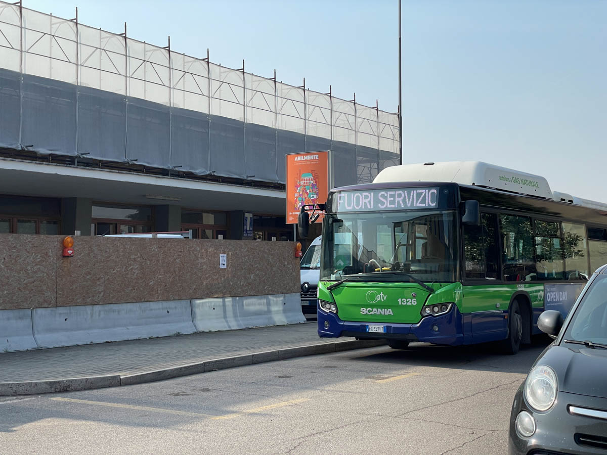 Stazione Porta Vescovo - autobus - lavori