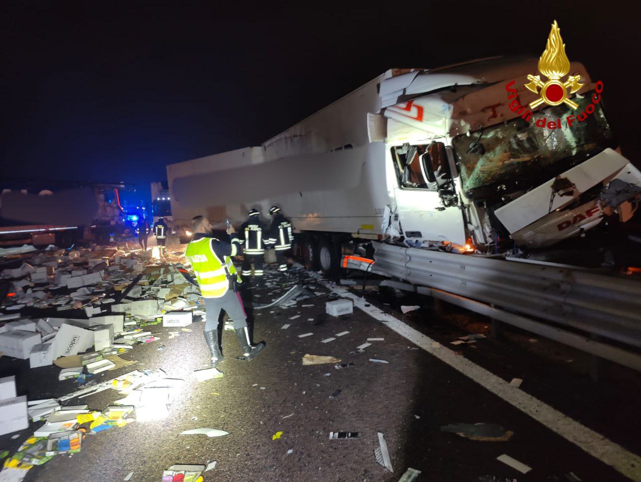 incidente a4 san bonifacio camion