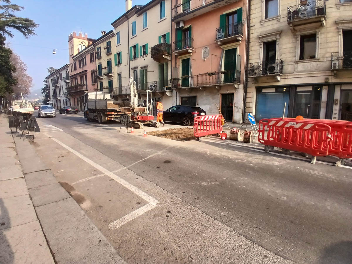 Interrato dell'Acqua Morta Acque Veronesi lavori cantiere