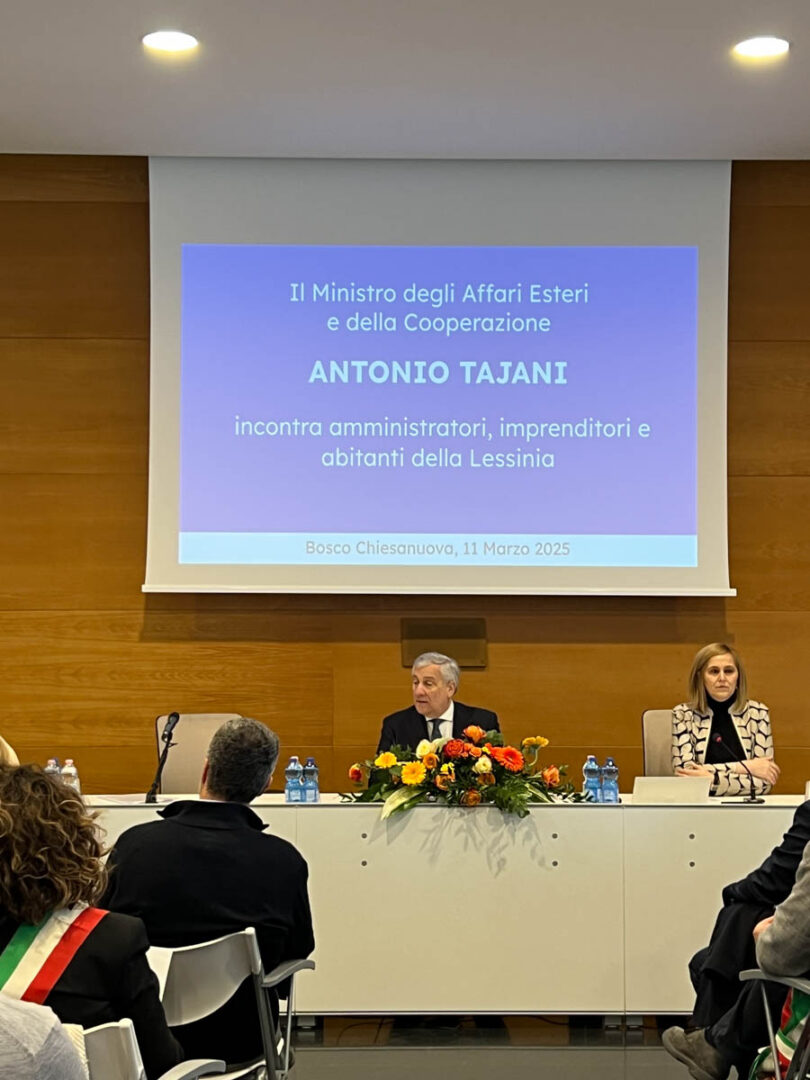 Antonio Tajani Bosco Chiesanuova 11.03.2025
